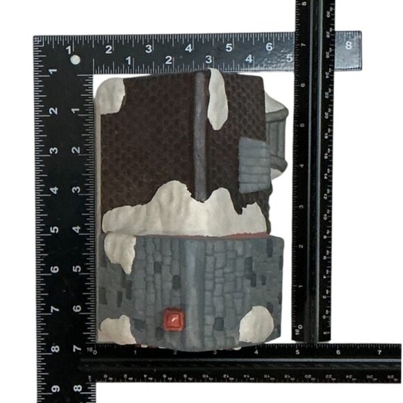 Vintage Christmas Village Florist Porcelain Winter Valley Cottage Lighted House - Picture 9 of 16